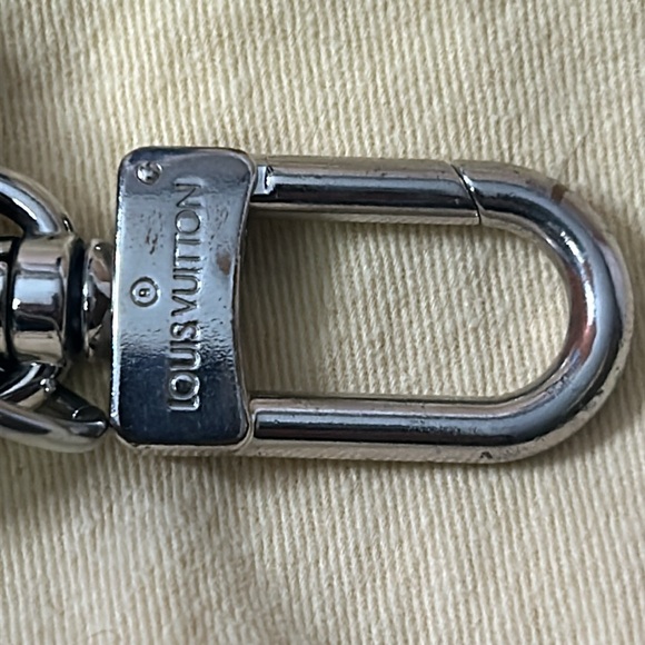 Louis Vuitton Damier Porte Cles black and silver keychain bag charm - Picture 5 of 14